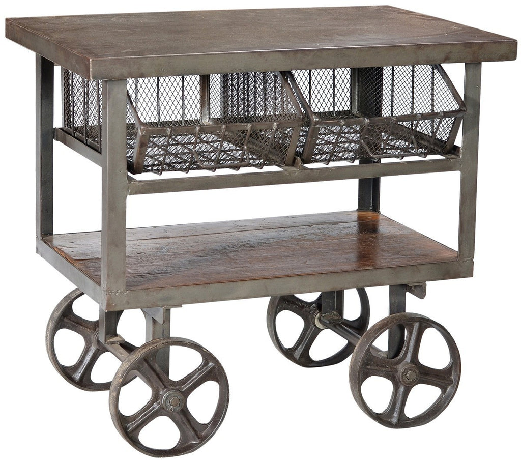 AWESOME INDUSTRIAL IRON TROLLEY